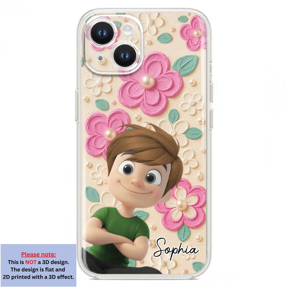 Proud Of Being Grandma Ver 2 - Personalized Custom 3D Effect Phone Case