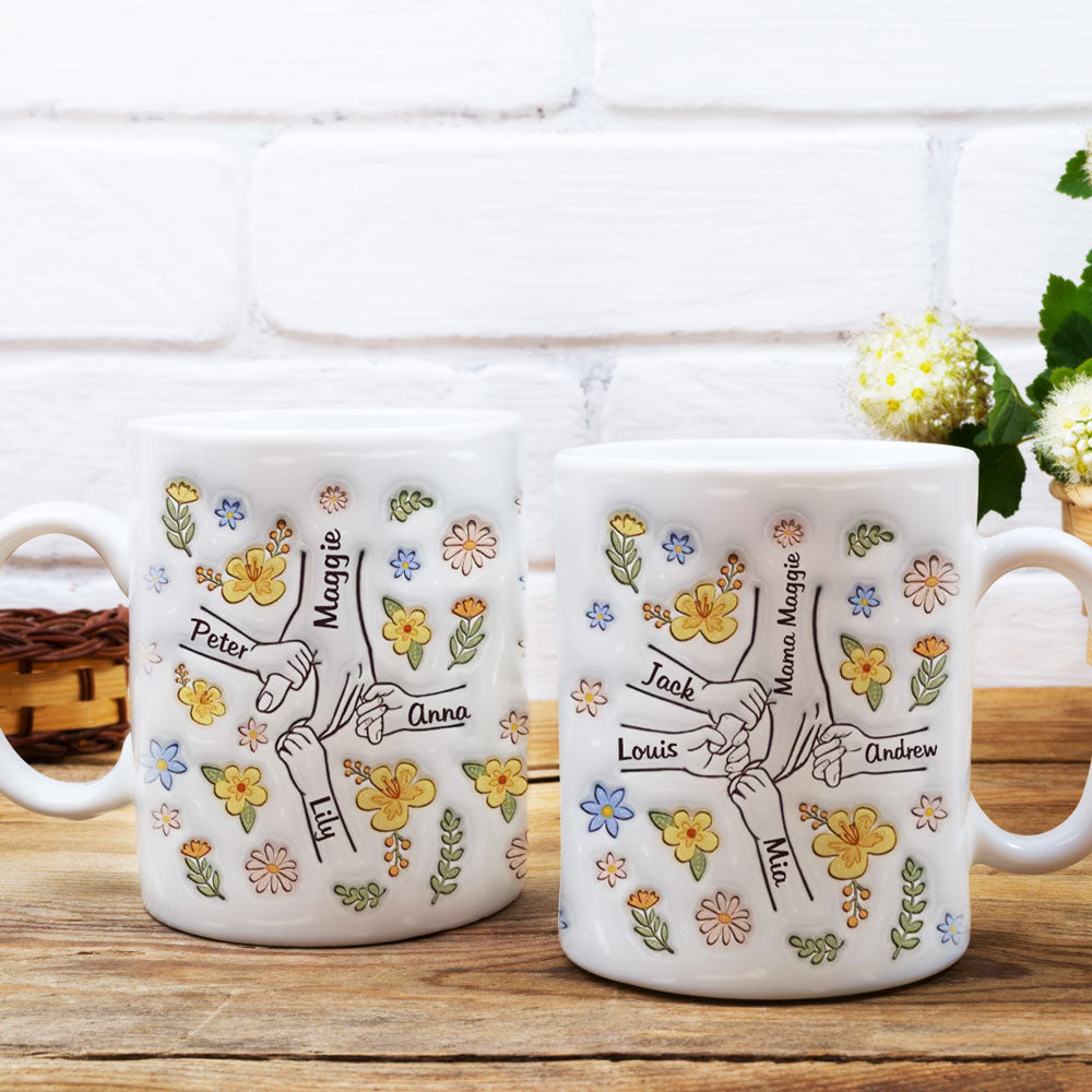 You Hold Our Hands, Also Our Hearts - Personalized Custom 3D Inflated Effect Mug