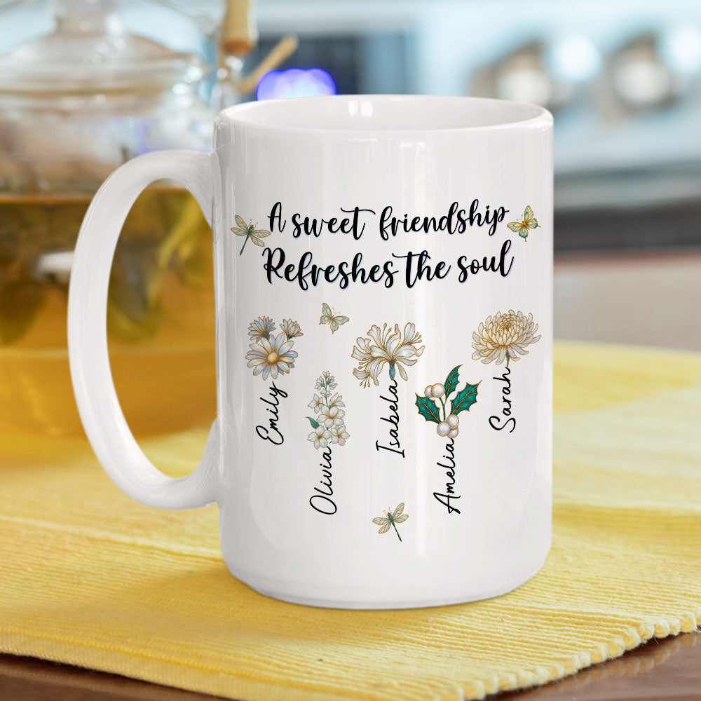 A Sweet Friendship - Personalized Custom Coffee Mug
