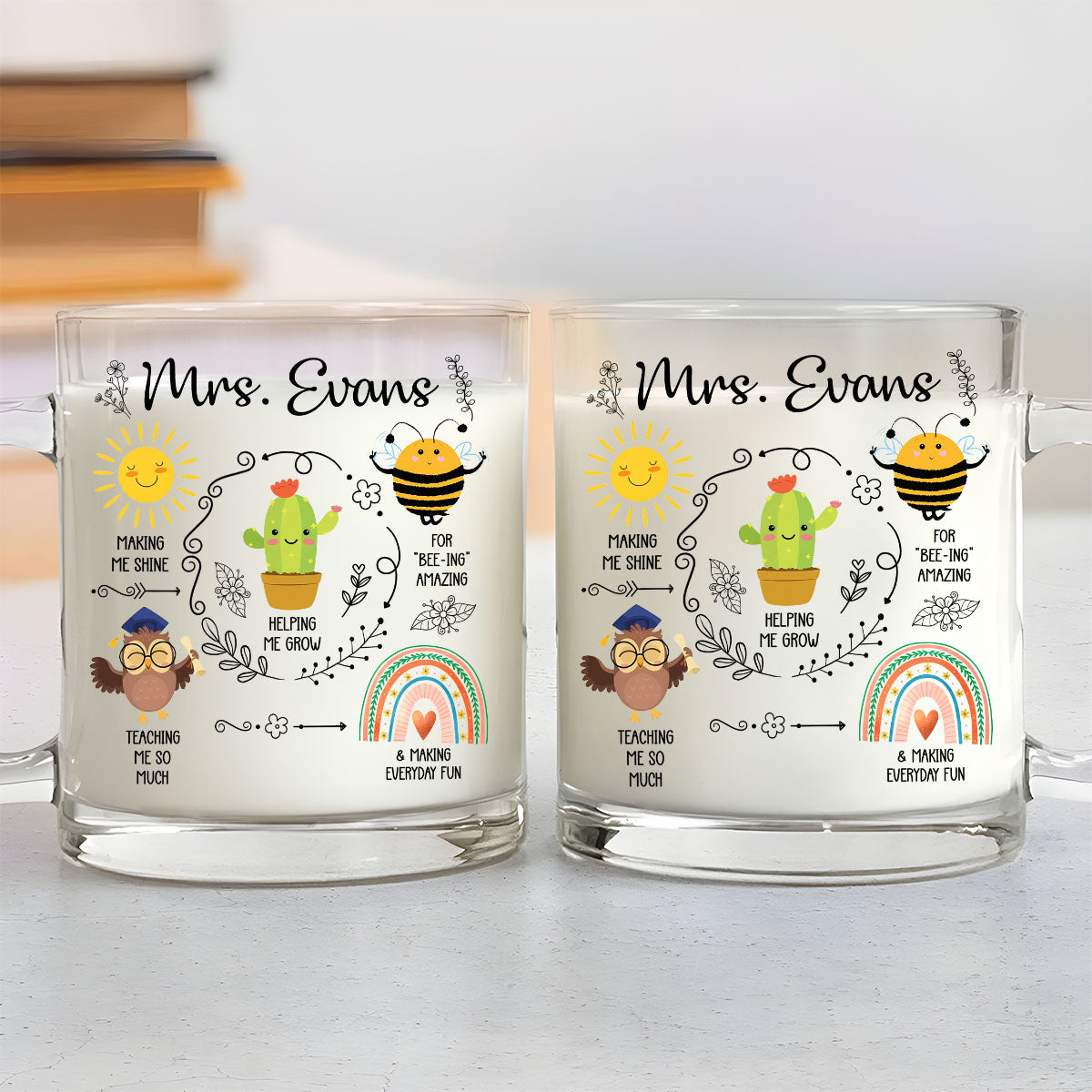 Thank You For Guiding Me - Personalized Custom Glass Mug