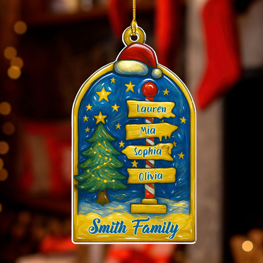 Family Brings Joy - Personalized Custom Acrylic Ornament