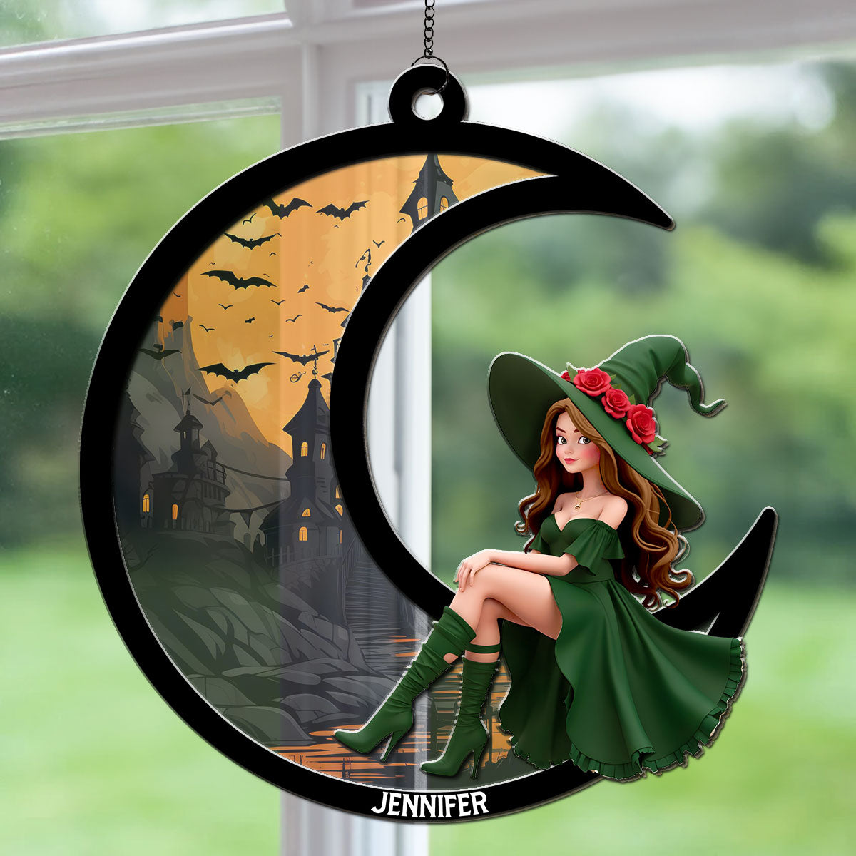 A Beauty Born Of Night - Personalized Custom Suncatcher