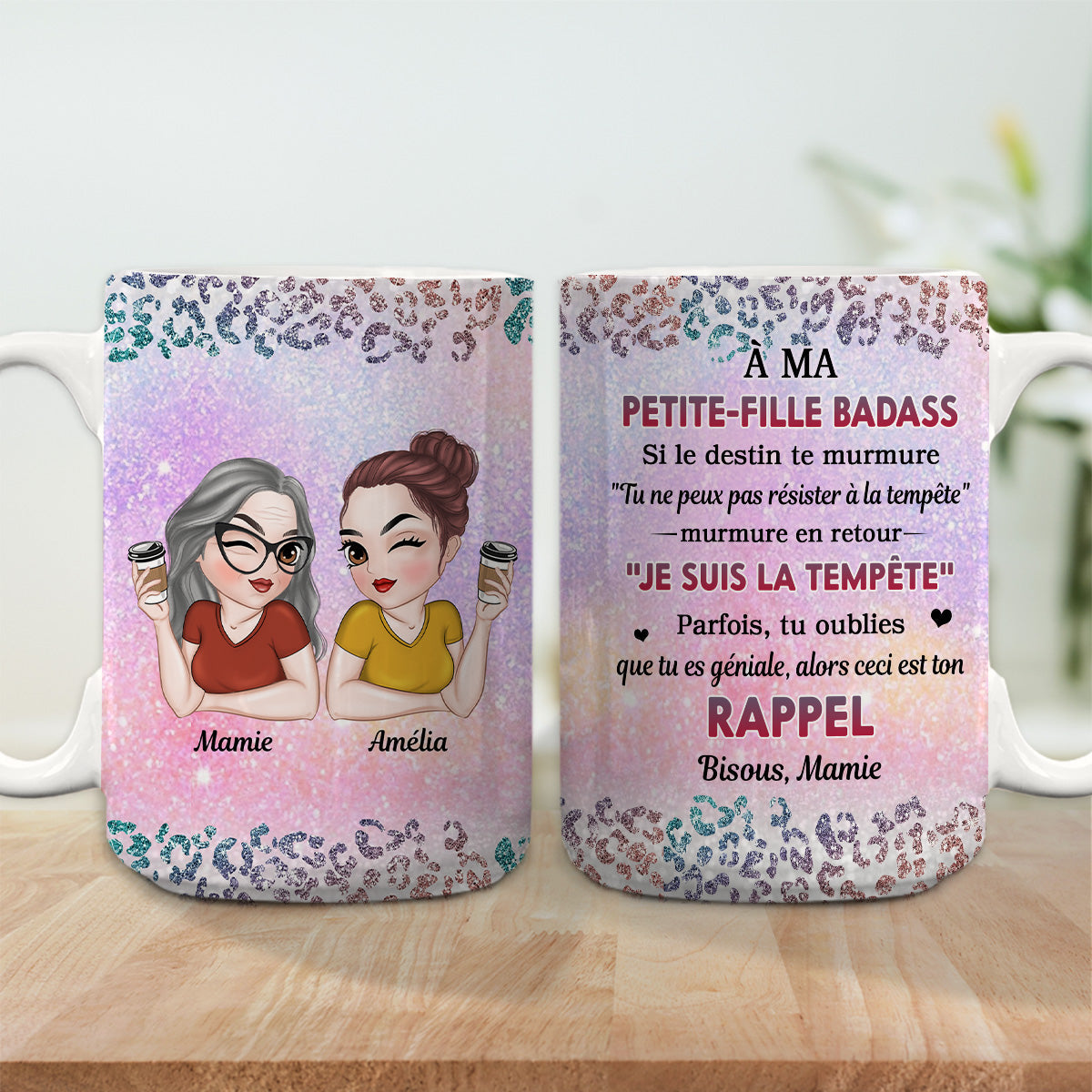Meine Tapfere Enkelin - Personalisierte Kaffeetasse
