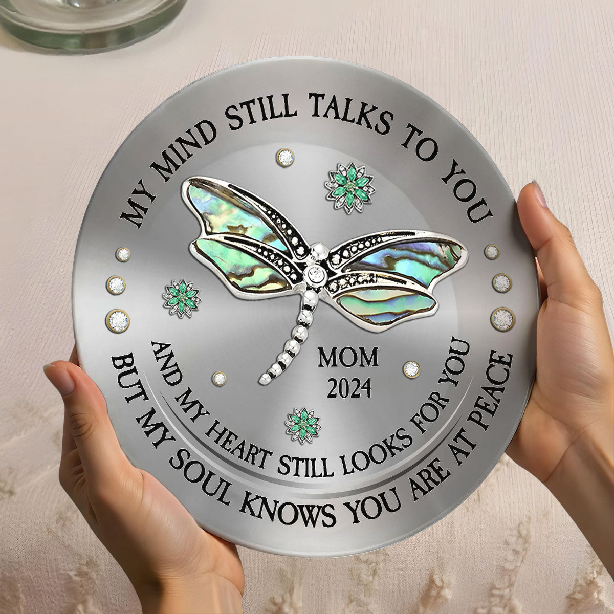 Dragonfly My Mind My Heart My Soul - Personalized Custom Plate