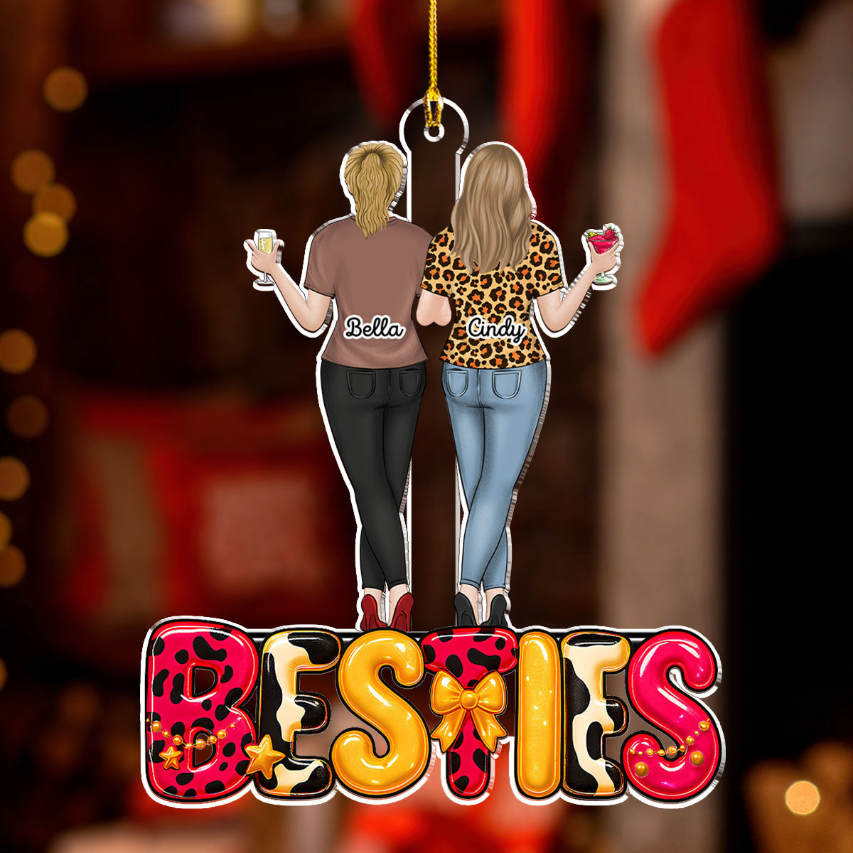 Special Friends Love - Personalized Custom Acrylic Ornament