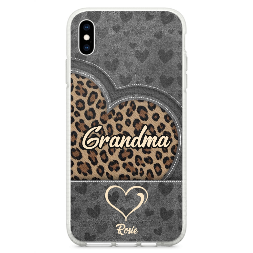 Leopard Heart - Personalized Custom Phone Case