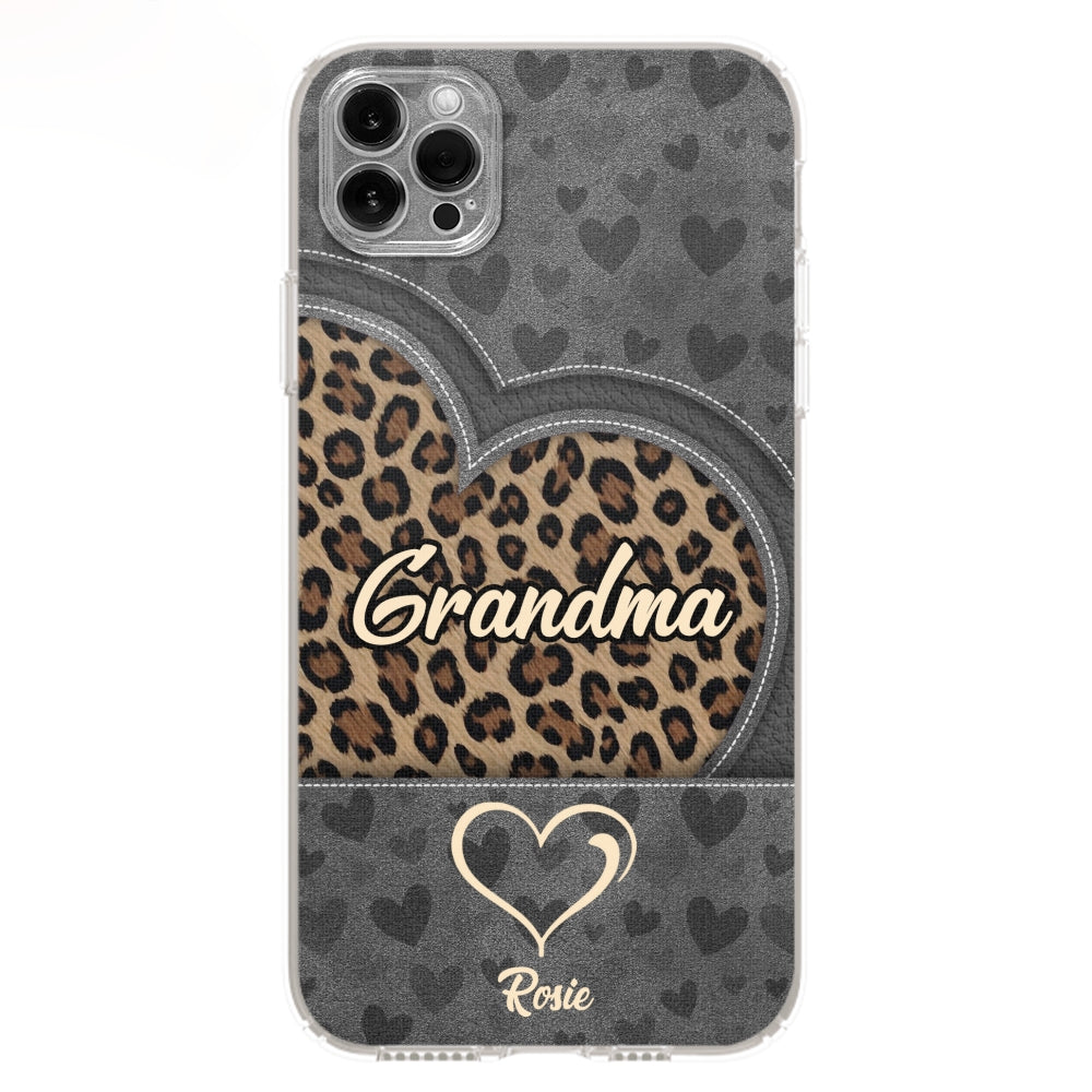 Leopard Heart - Personalized Custom Phone Case