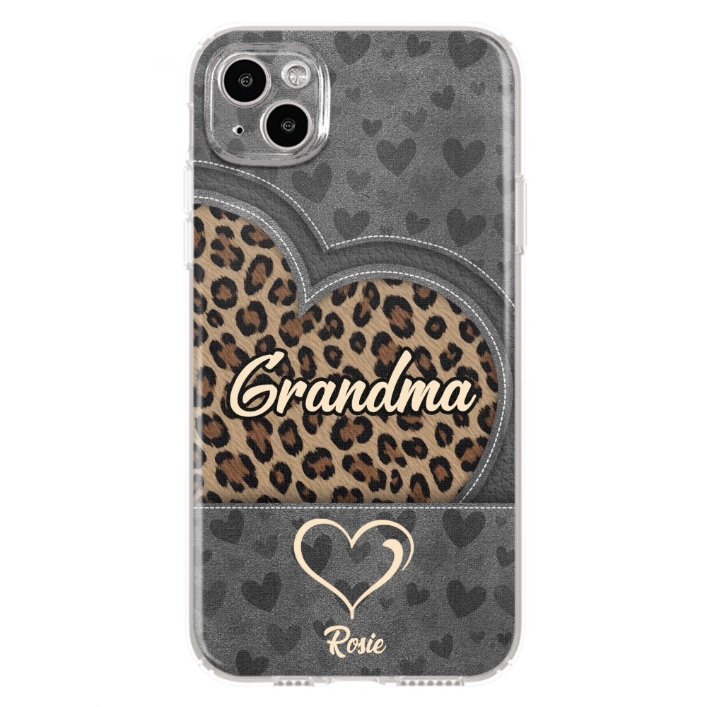 Leopard Heart - Personalized Custom Phone Case