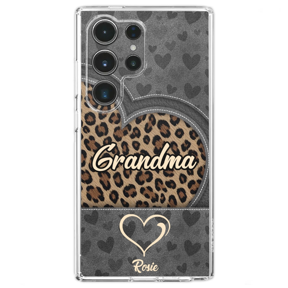 Leopard Heart - Personalized Custom Phone Case
