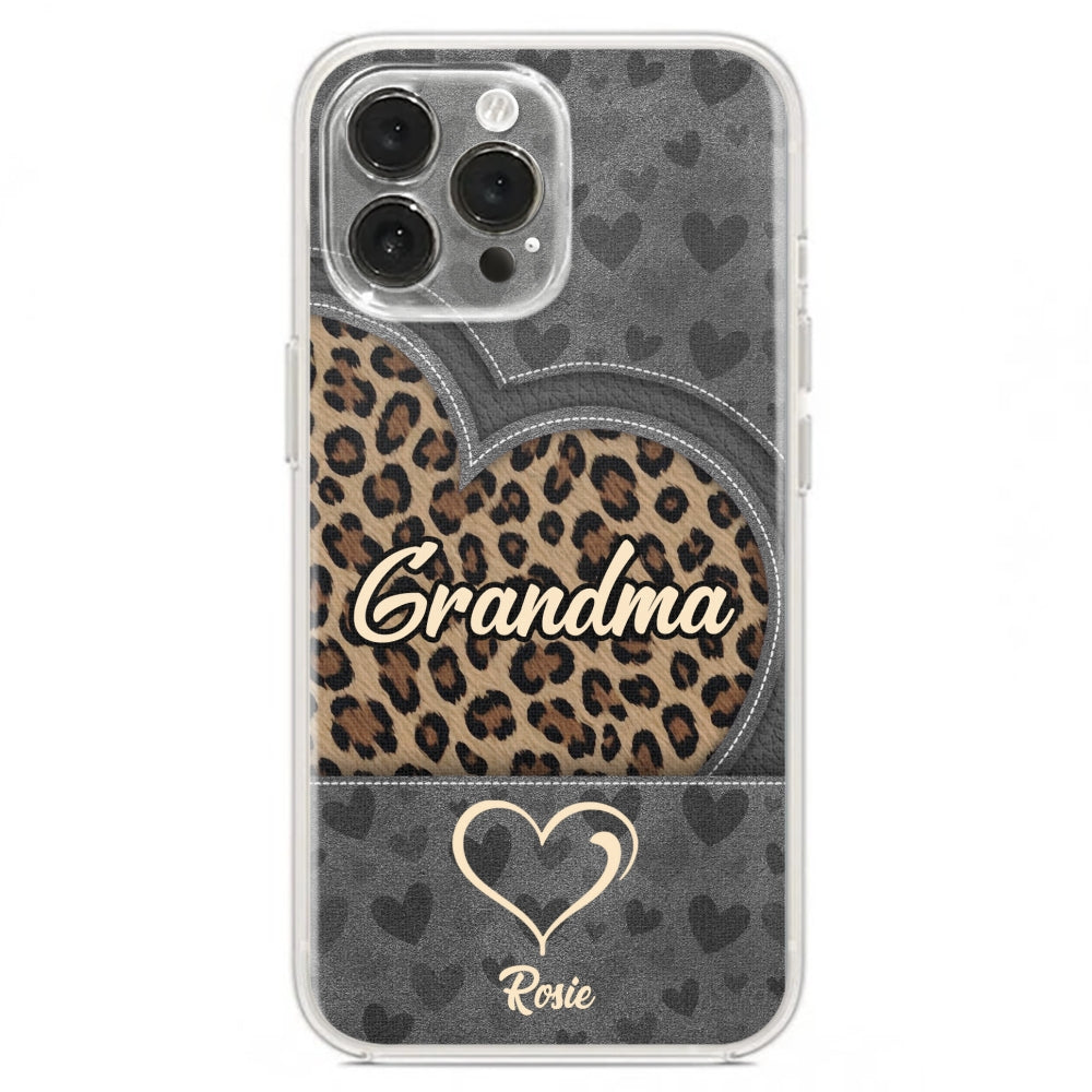 Leopard Heart - Personalized Custom Phone Case