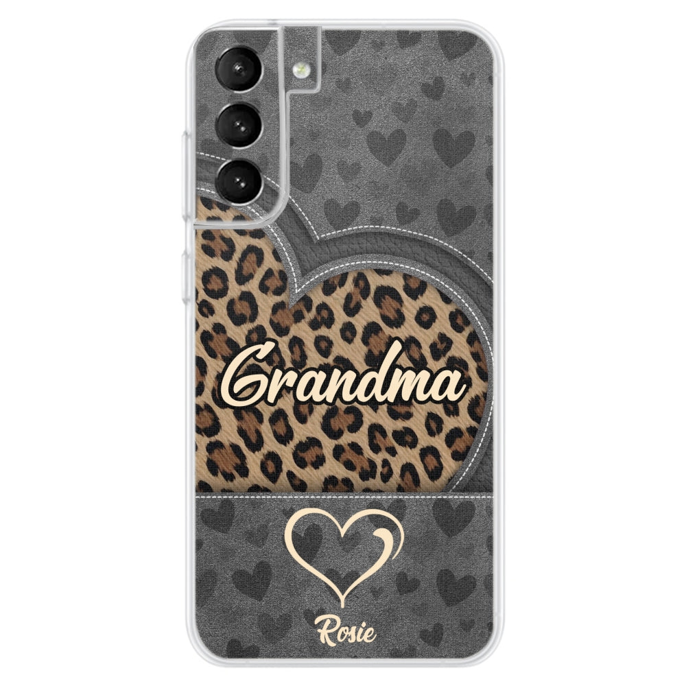 Leopard Heart - Personalized Custom Phone Case