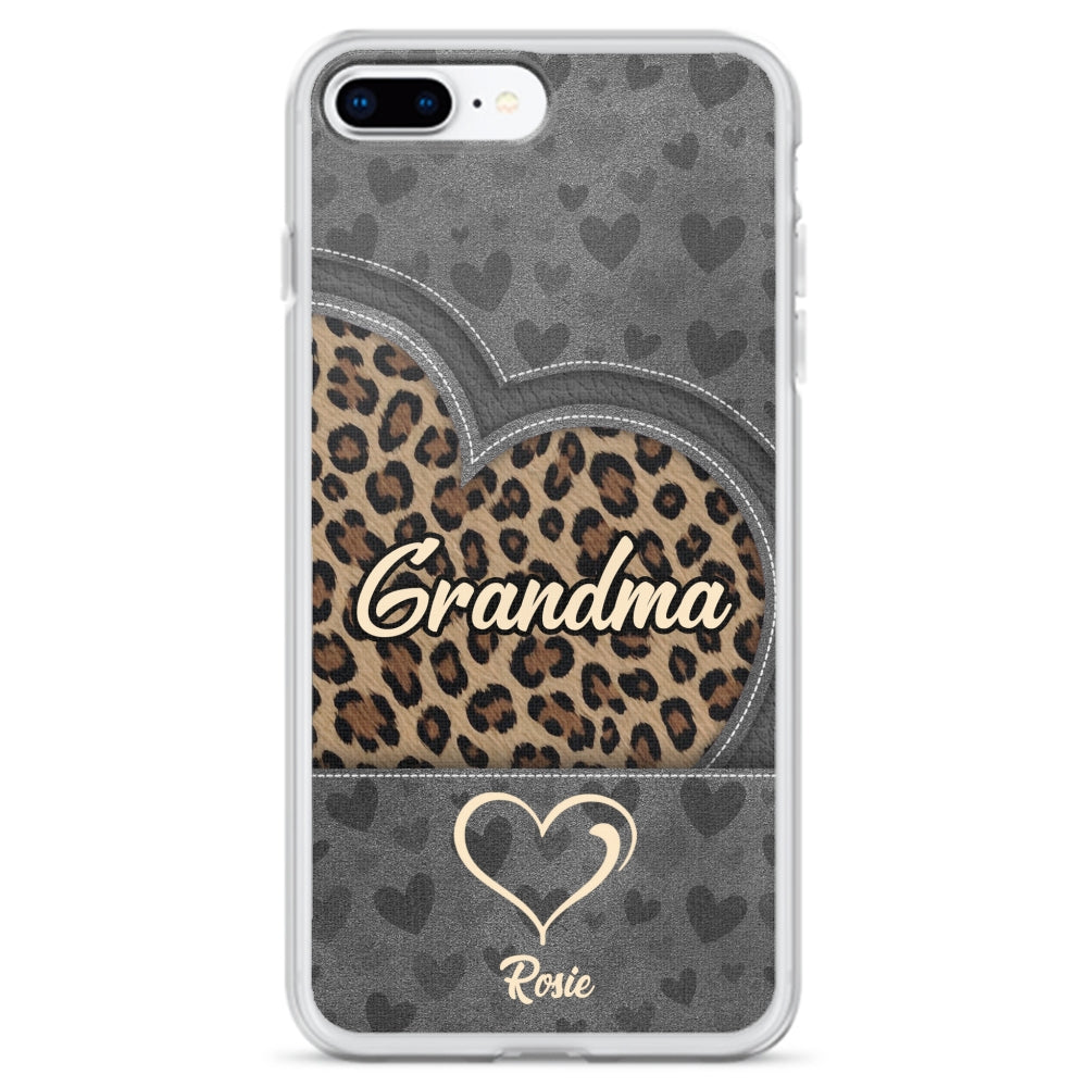 Leopard Heart - Personalized Custom Phone Case
