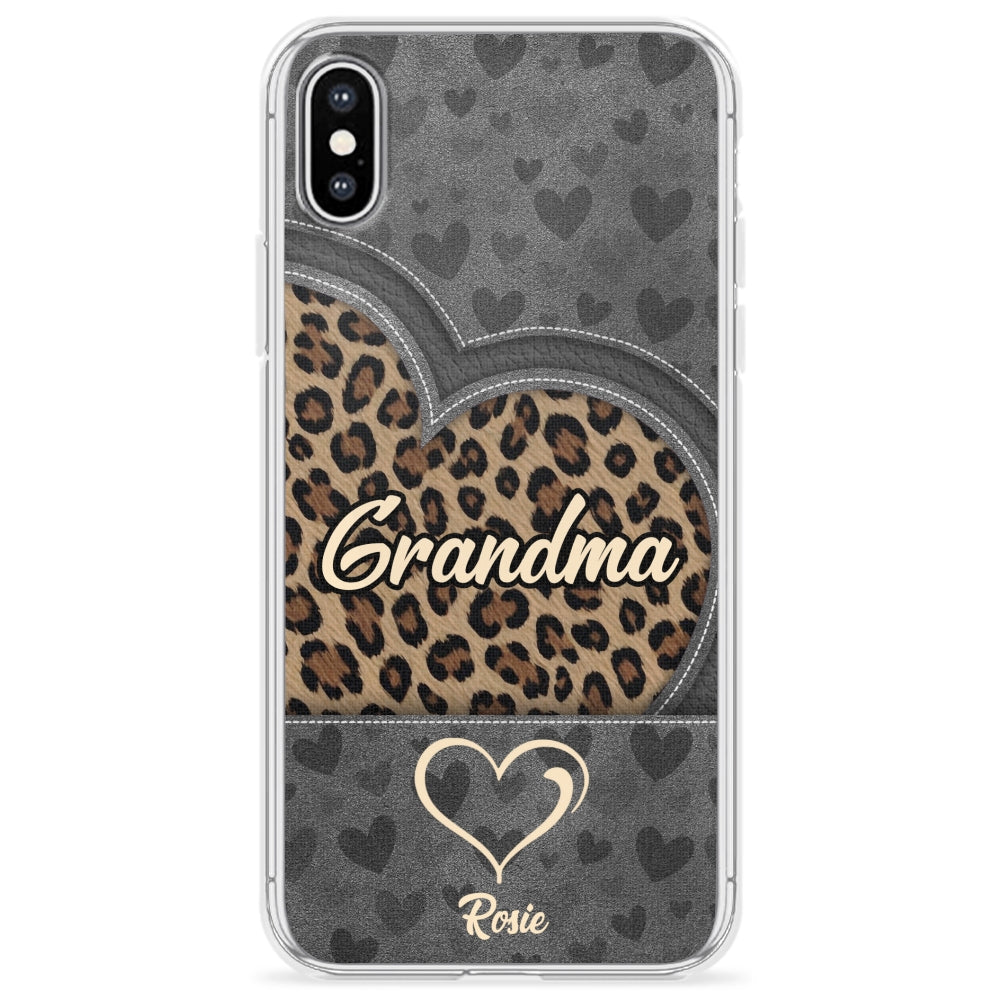 Leopard Heart - Personalized Custom Phone Case