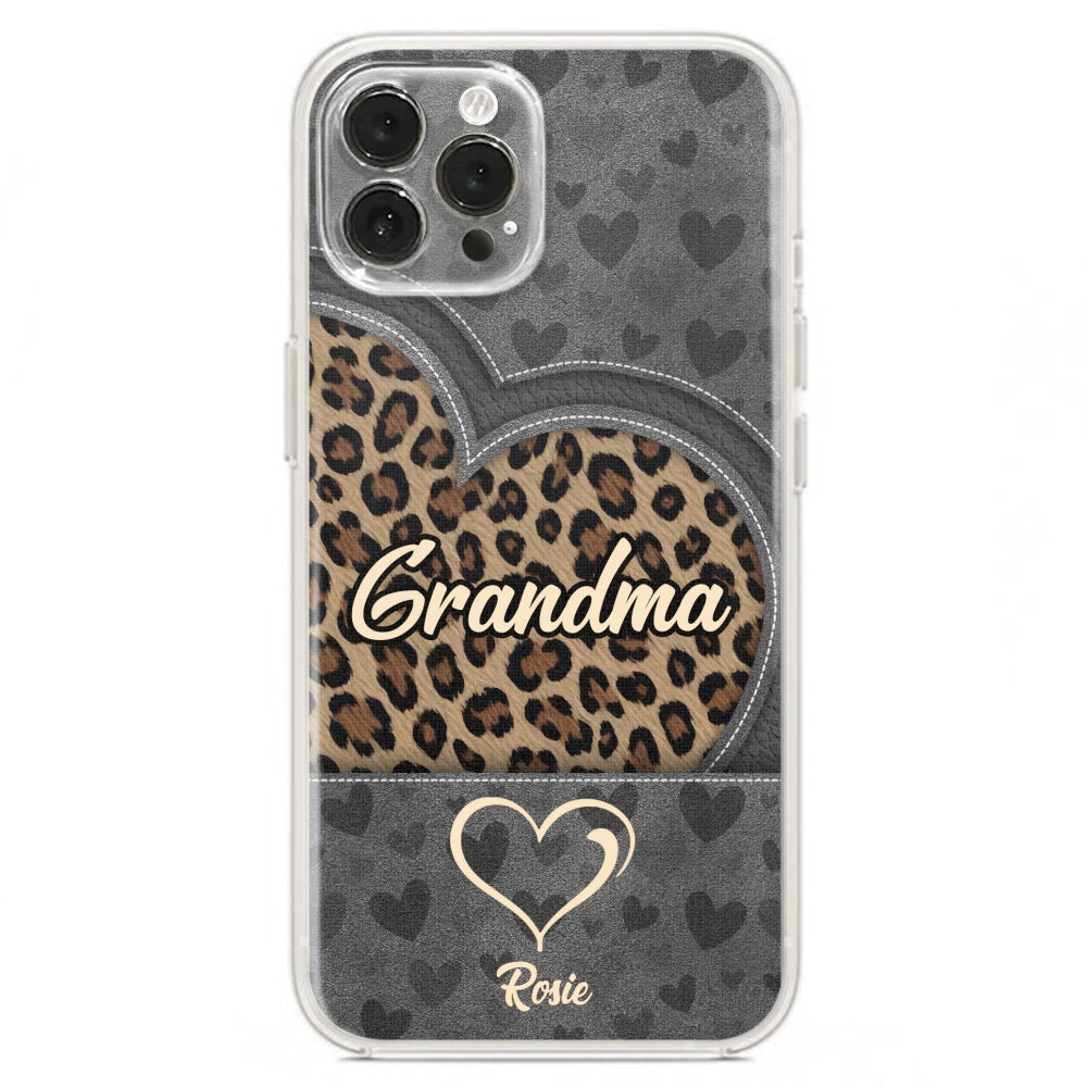 Leopard Heart - Personalized Custom Phone Case