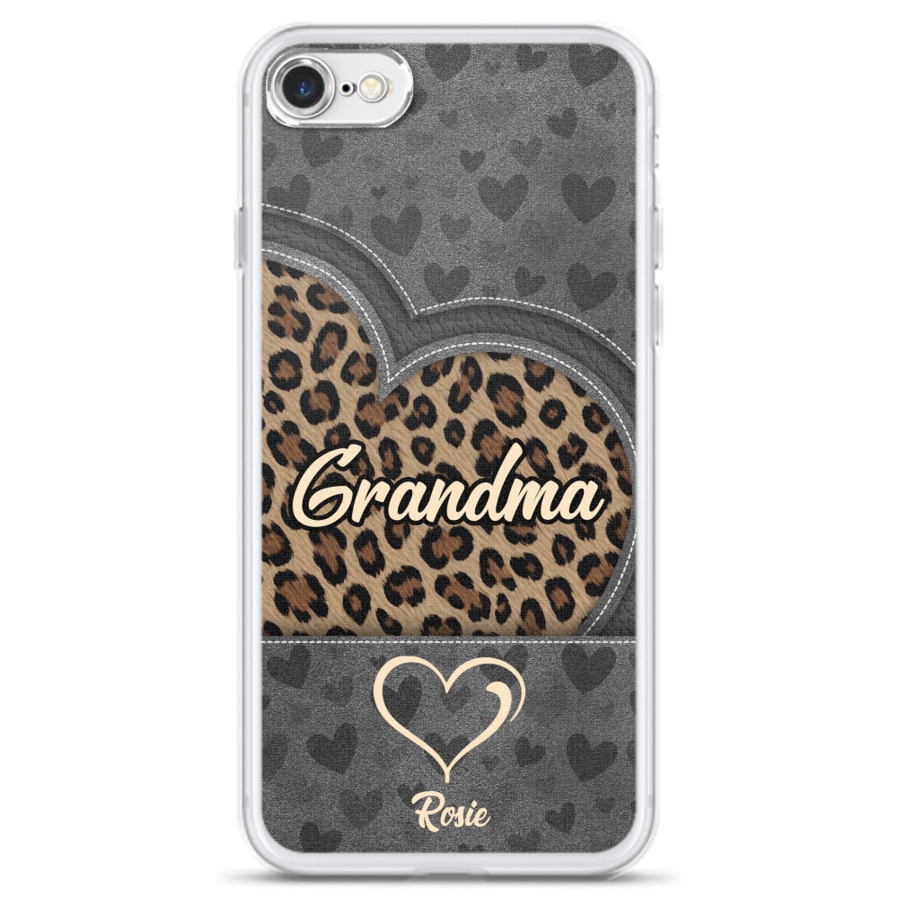 Leopard Heart - Personalized Custom Phone Case