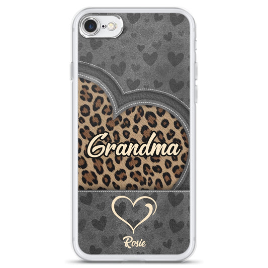 Leopard Heart - Personalized Custom Phone Case