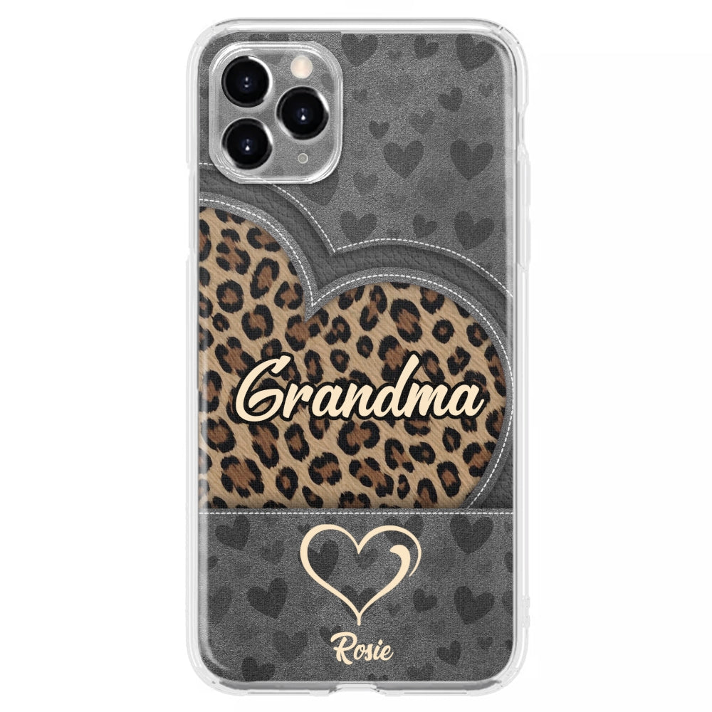Leopard Heart - Personalized Custom Phone Case