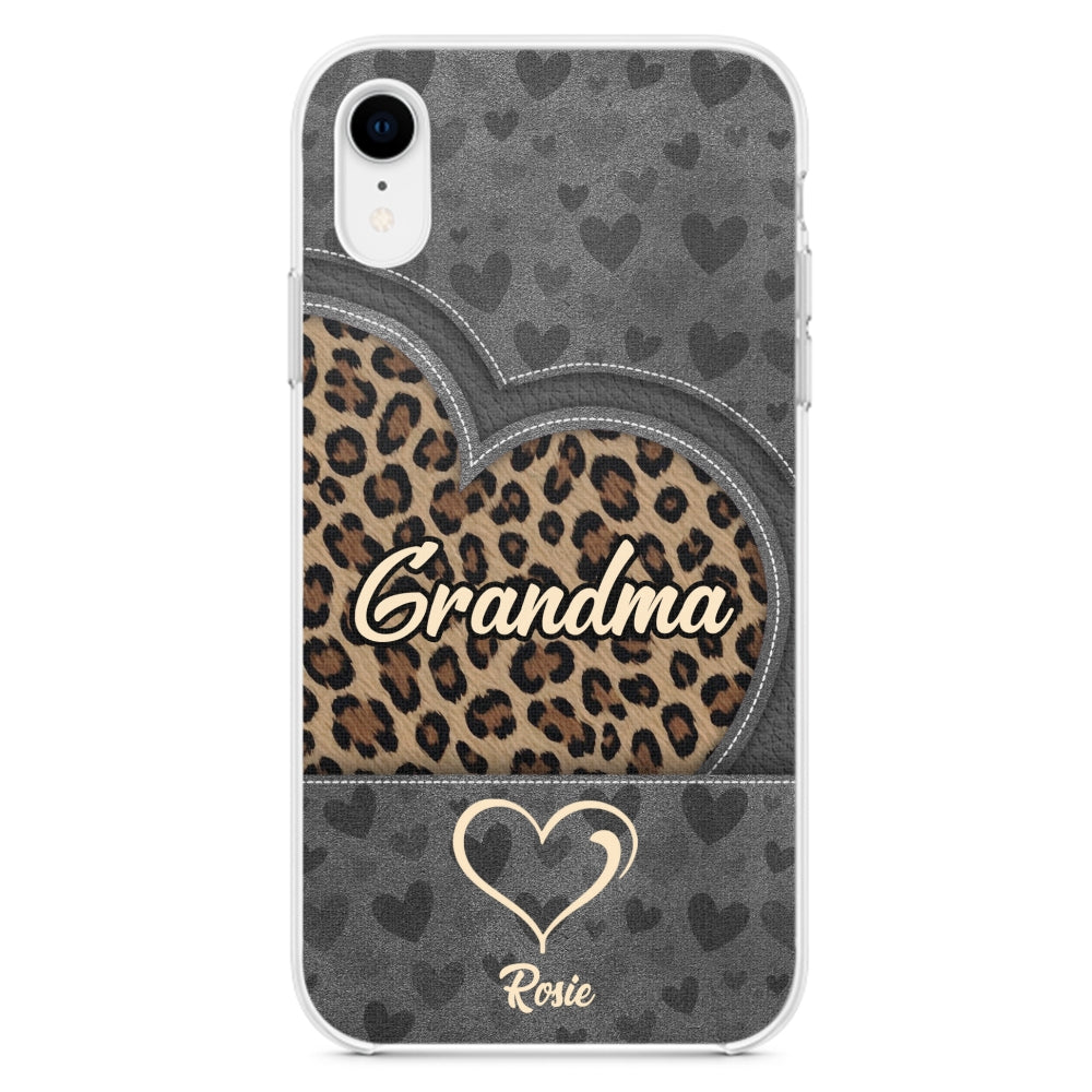 Leopard Heart - Personalized Custom Phone Case