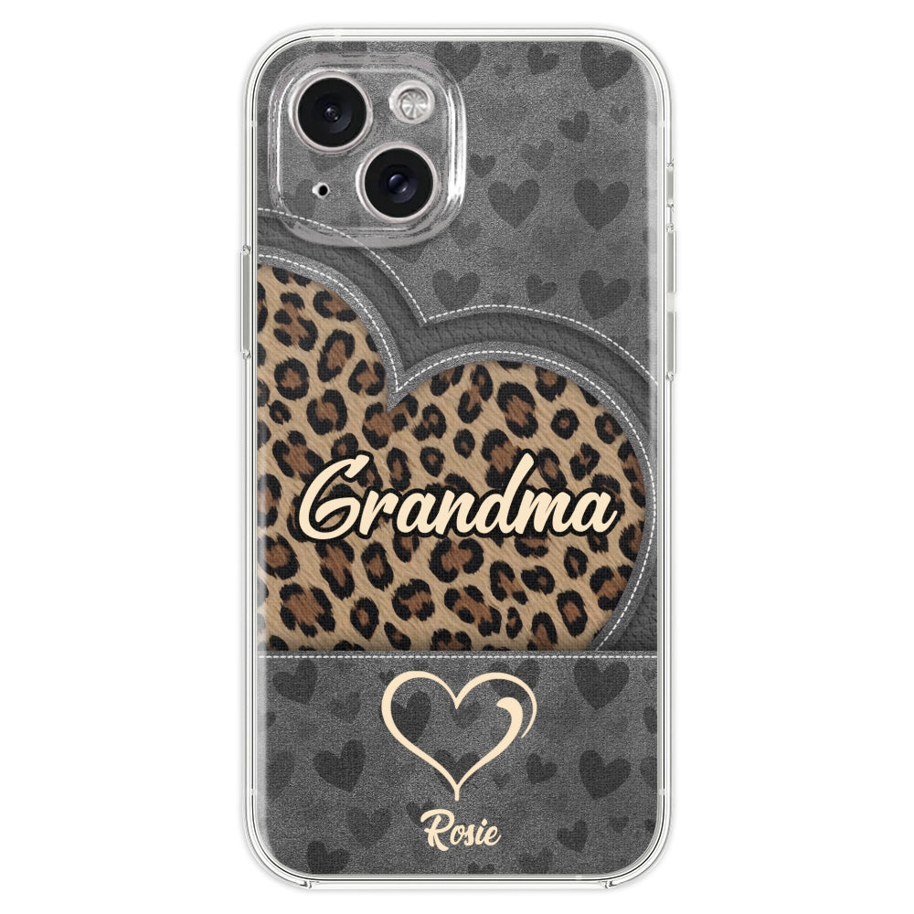 Leopard Heart - Personalized Custom Phone Case