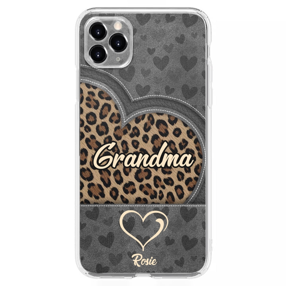 Leopard Heart - Personalized Custom Phone Case
