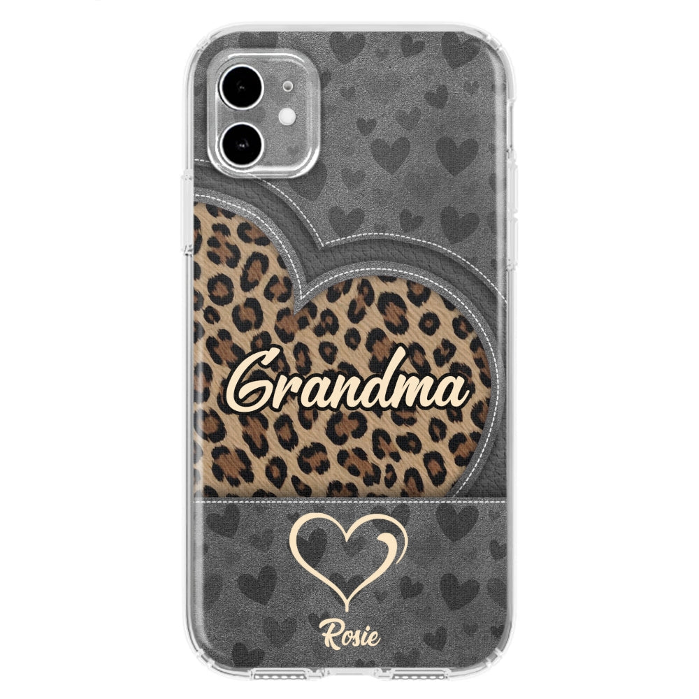 Leopard Heart - Personalized Custom Phone Case
