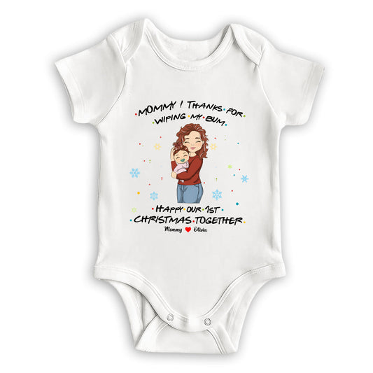 Thanks For Wiping My Bum - Personalized Custom Baby Onesie