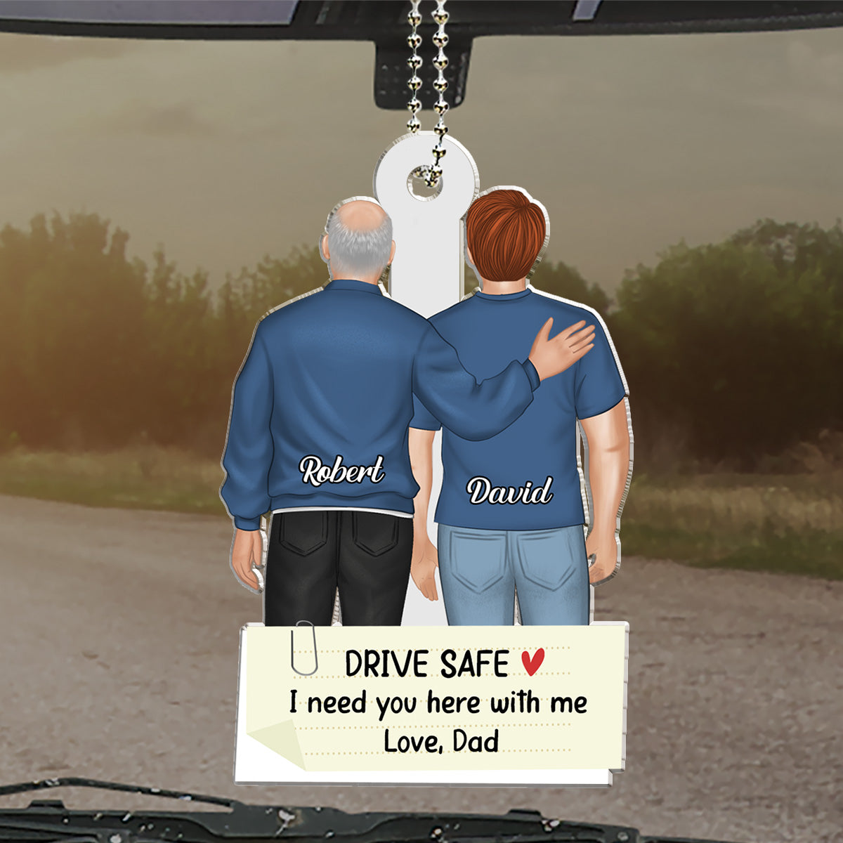 I Need You Here - Personalized Custom Car Ornament