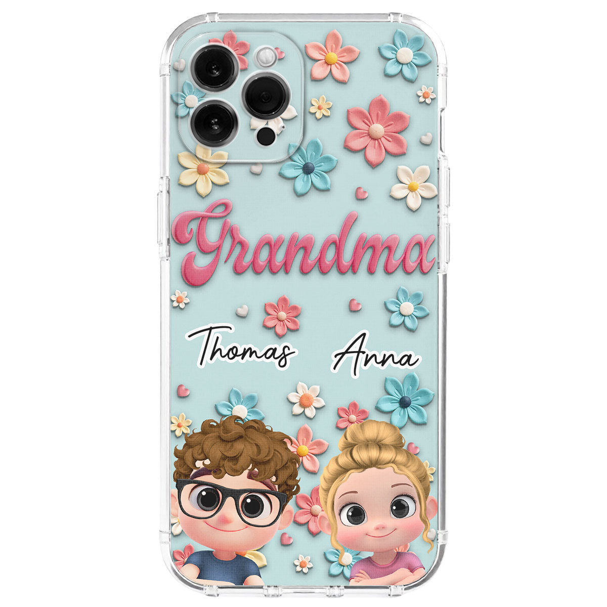 Grandma Flower - Personalized Custom Phone Case