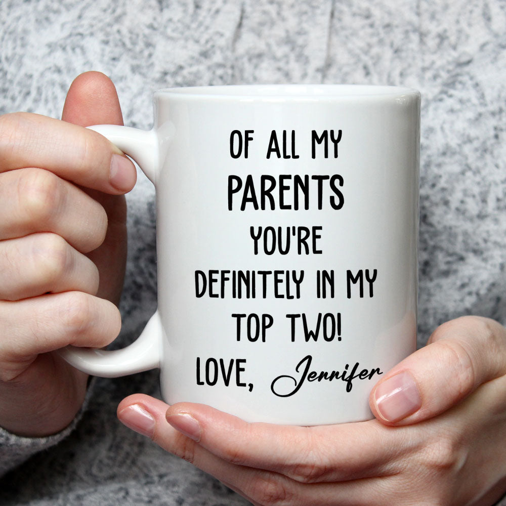 My Top Two - Personalized Custom Coffee Mug
