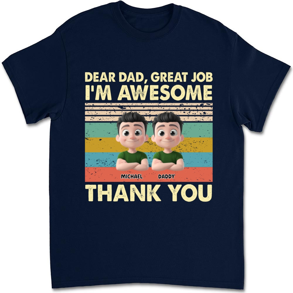 Thank You Dad - Personalized Custom Shirt