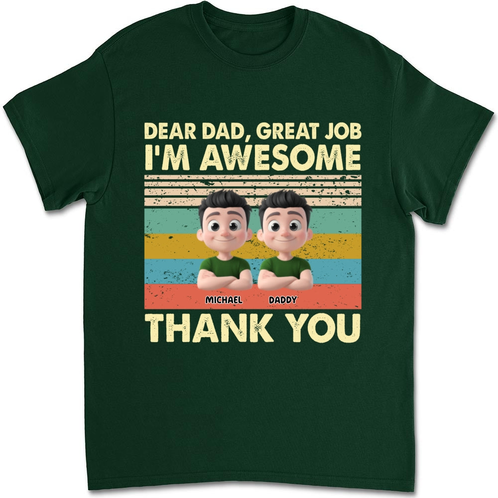 Thank You Dad - Personalized Custom Shirt