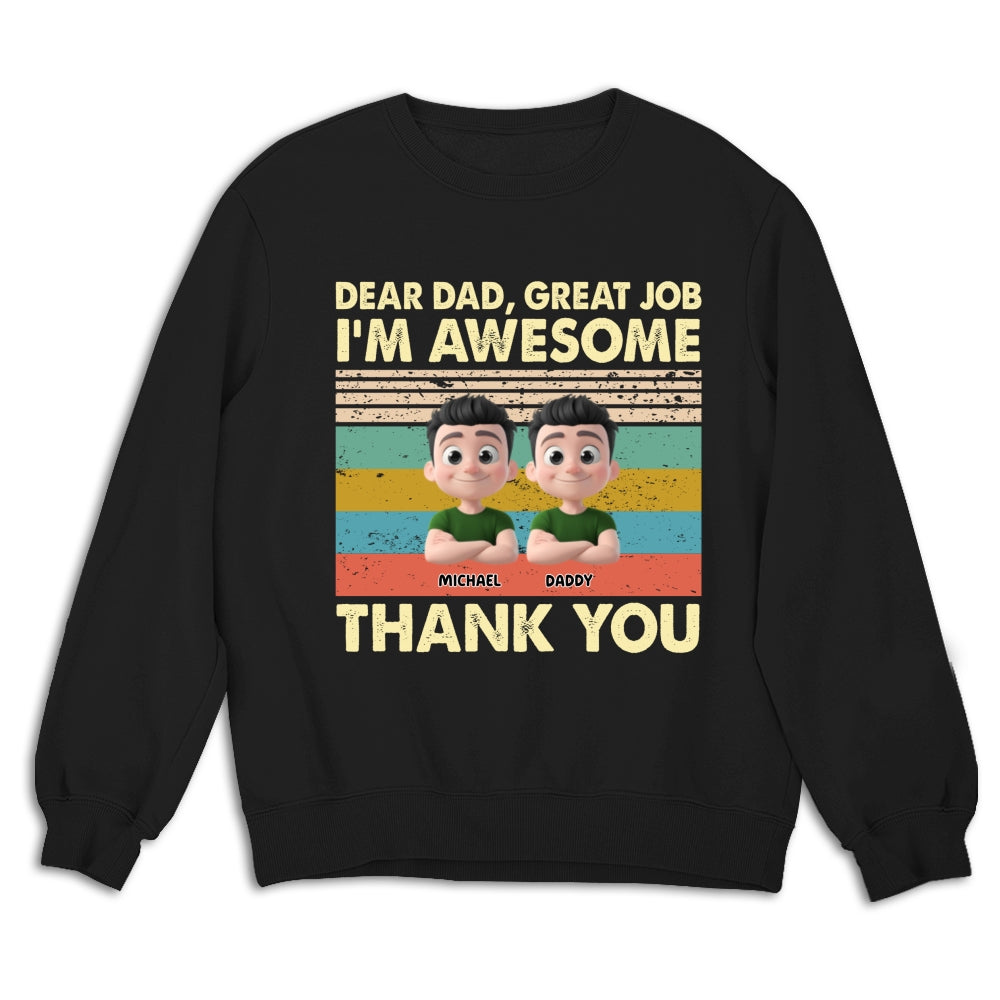 Thank You Dad - Personalized Custom Shirt