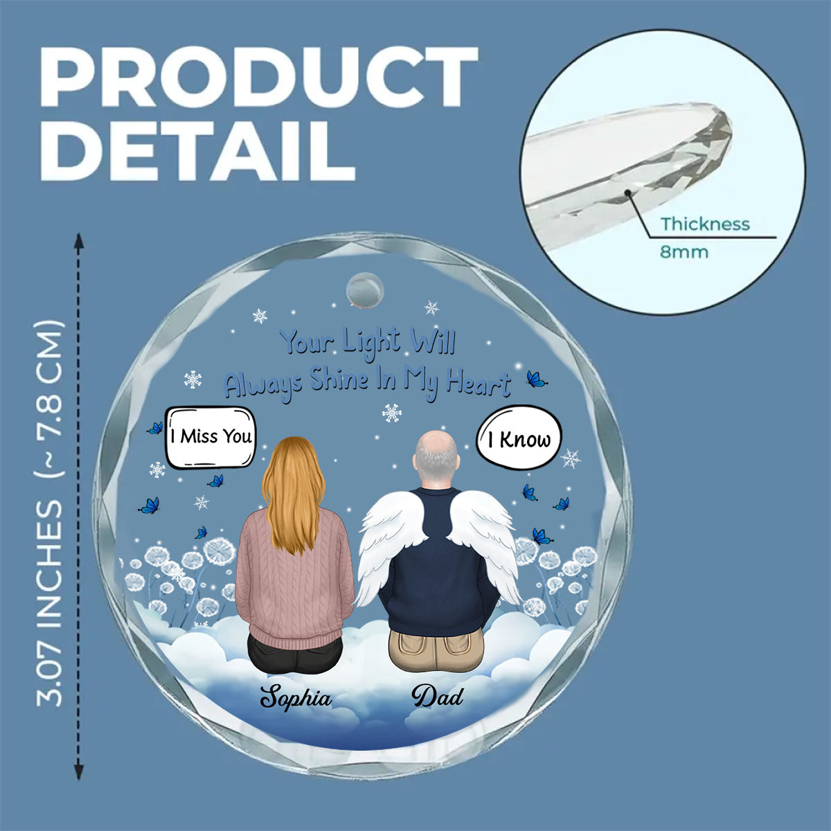 If Love Could Have Saved You - Personalized Custom Glass Ornament