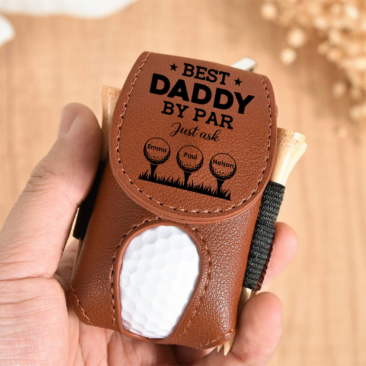 Daddy By Par - Personalized Custom Golf Ball Bag