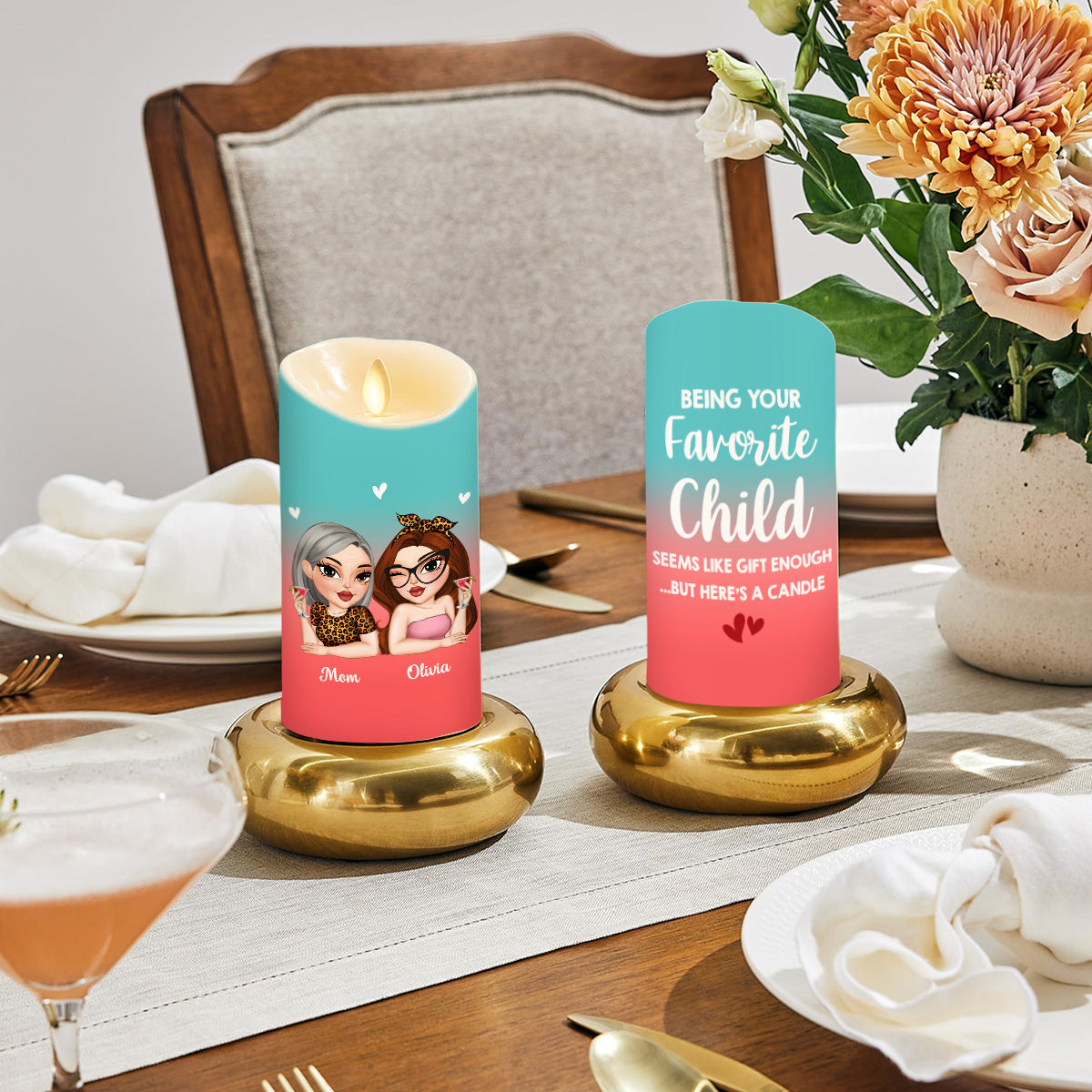 Seems Like Gift Enough - Personalized Custom LED Candle