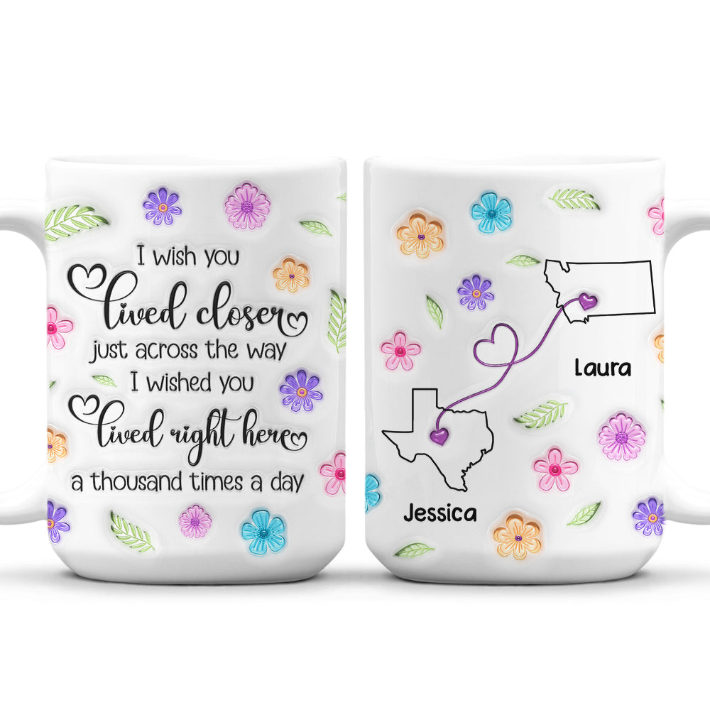 Wish We Were Together Always - Personalized Custom 3D Inflated Effect Mug