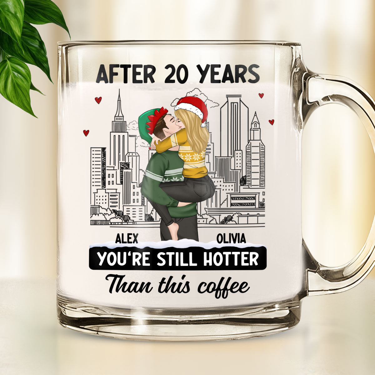 You Are Hotter Than Coffee - Personalized Custom Glass Mug