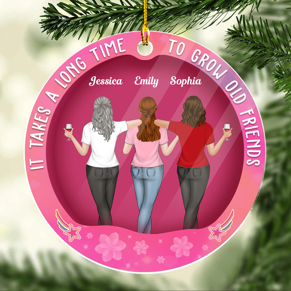 Best Friends Forever - Personalized Custom Acrylic Ornament