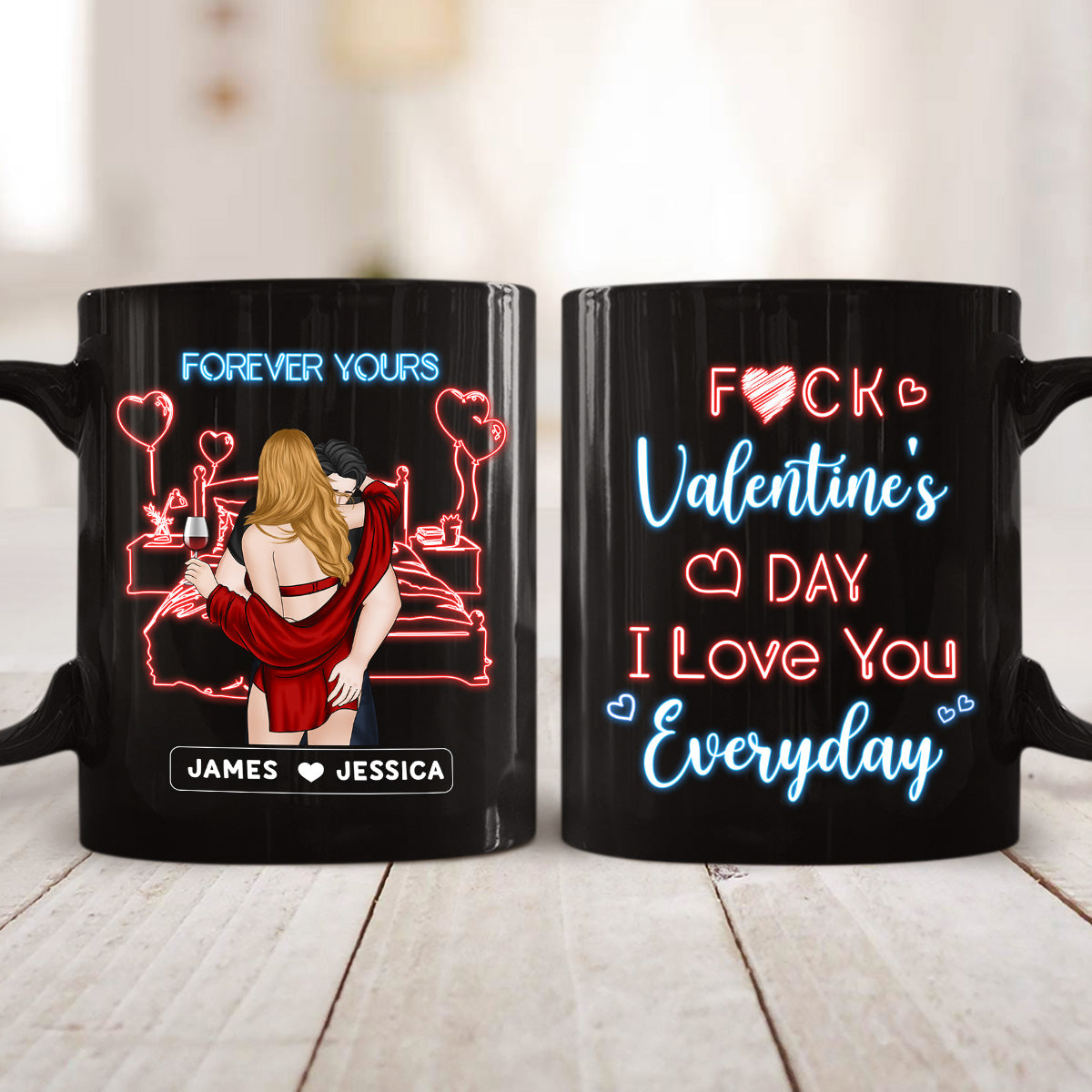 Love You Everyday -  Personalized Custom Coffee Mug
