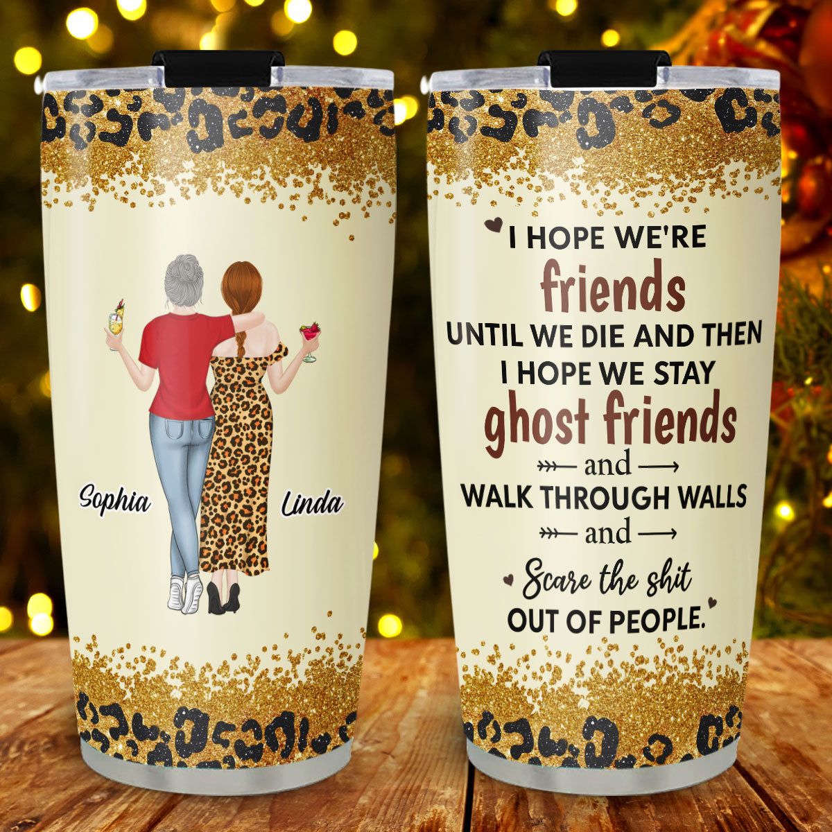 We Are Friends Until We Die - Personalized Custom Tumbler