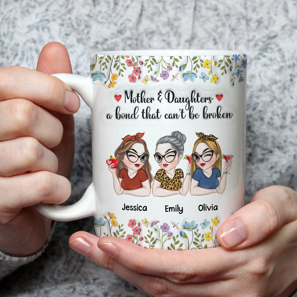 Mom You Are Loved Every Day - Personalized Custom 3D Inflated Effect Mug