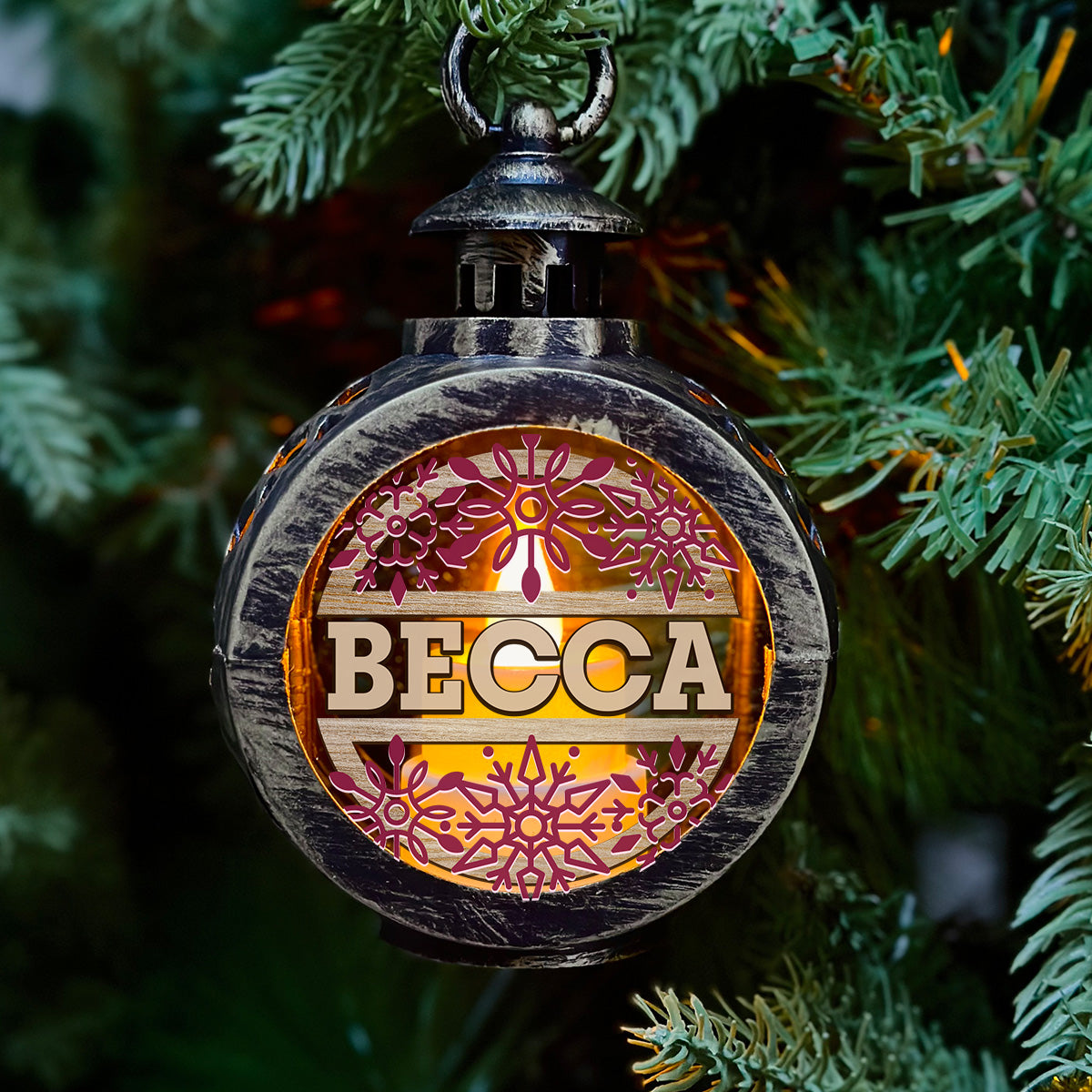 Christmas Is Coming - Personalized Custom Christmas Lantern