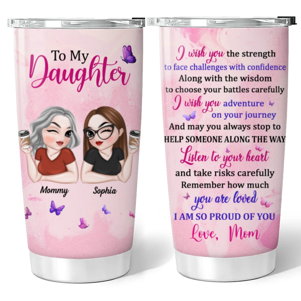 Listen To Your Heart - Personalized Custom Tumbler
