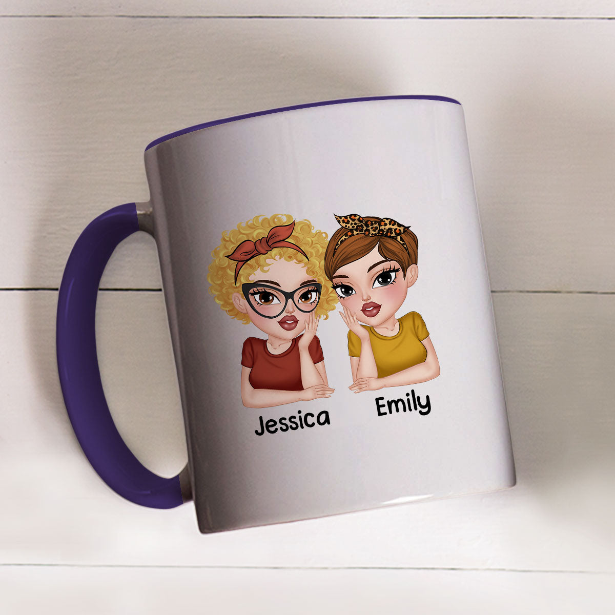Punch A Bitch - Personalized Custom Accent Mug