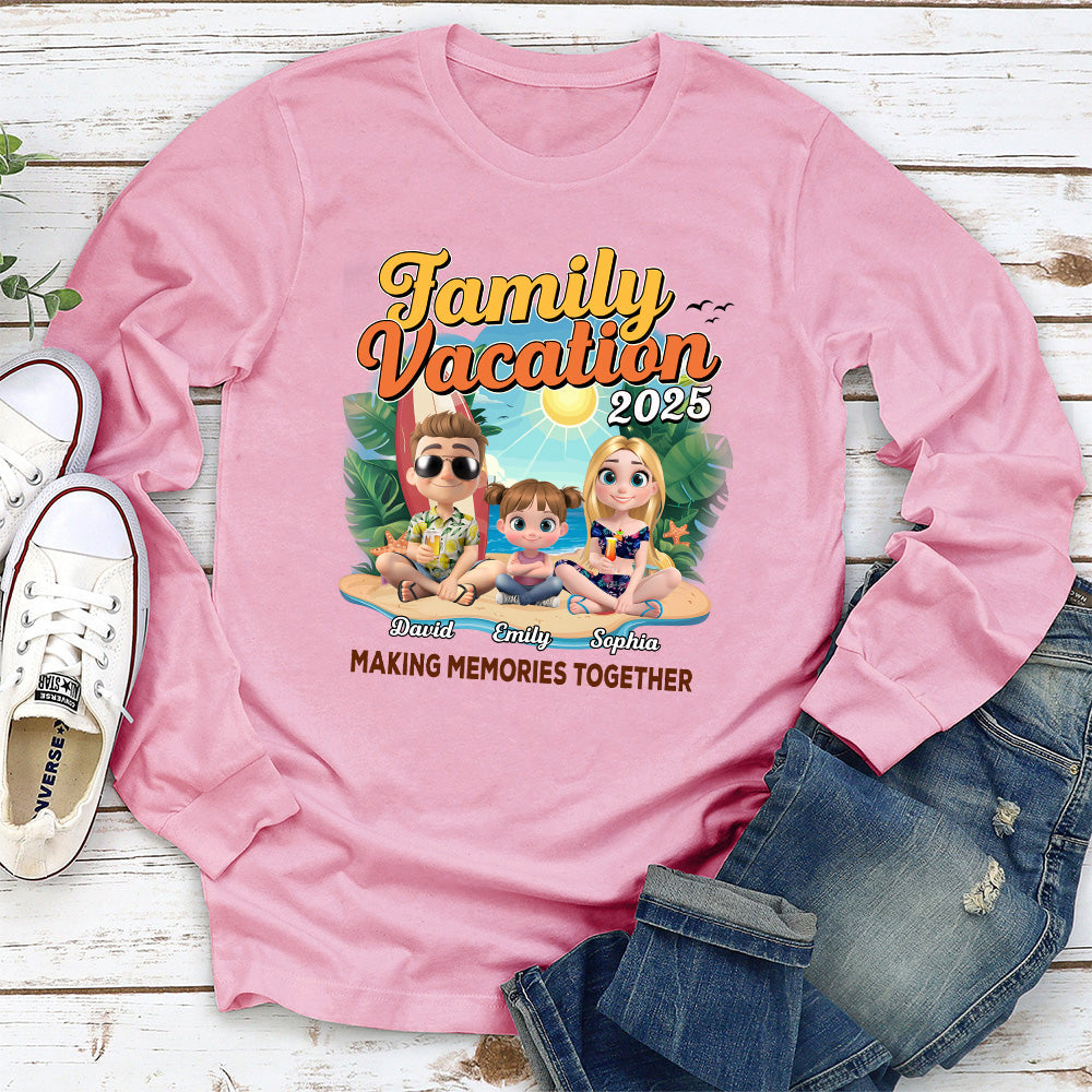 Family Vacation Making Memories Together - Personalized Custom Shirt