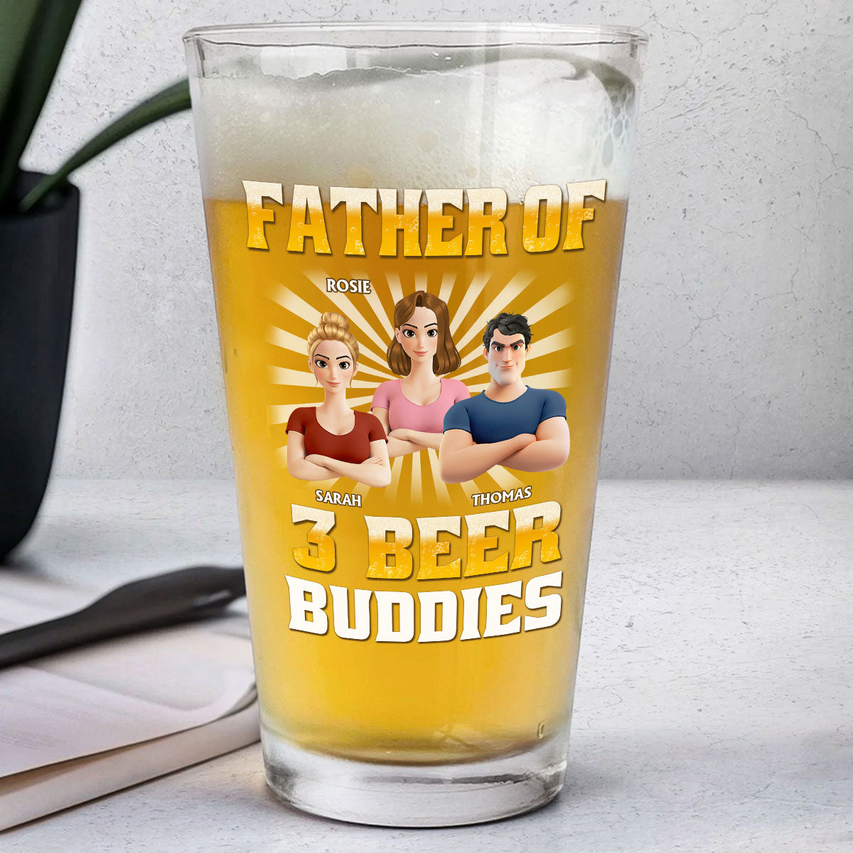 Beer Buddies - Personalized Custom Beer Glass