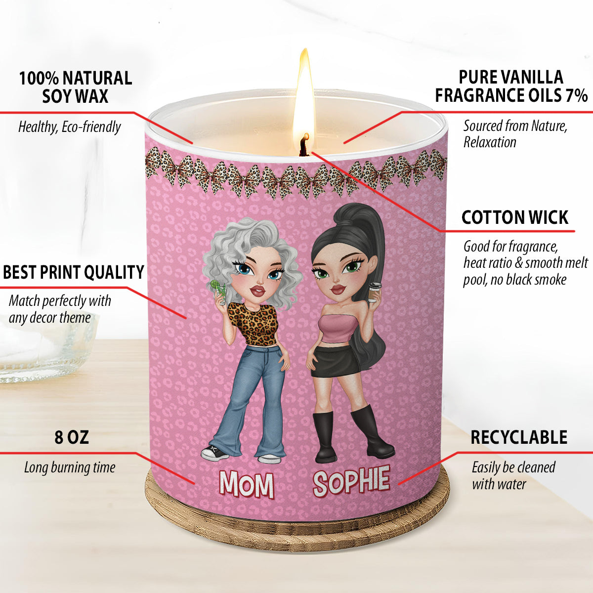 Mom You Deserve This - Personalized Custom Candle