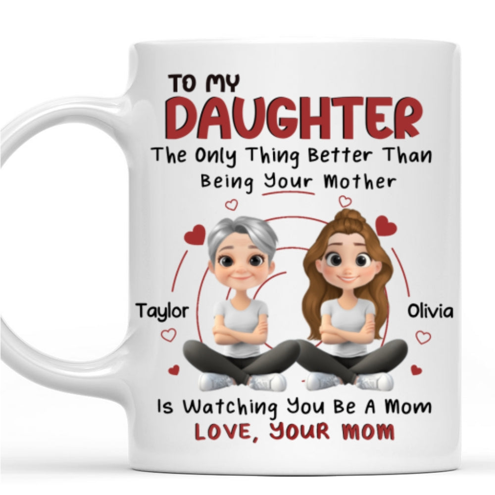 To My Lovely Daughter - Personalized Custom Coffee Mug