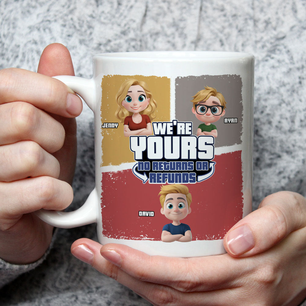 To Dad No Returns Or Refunds - Personalized Custom Coffee Mug