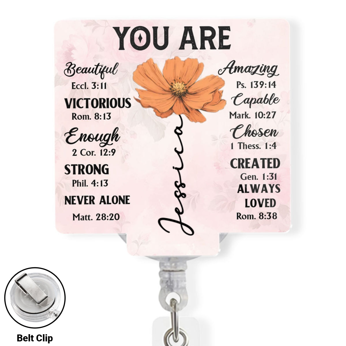 God Says You Are - Personalized Custom Acrylic Badge Reel